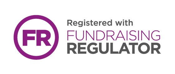 Logo saying registered with Fundraising Regulator